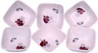 CARNIVAL Melamine Serving Bowl Melamine Square Model Serving Bowl/Bowl Set 6 Pcs