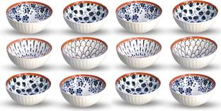 YELONA Porcelain Ramekin Bowl Set of 12 Porcelain Bowls For Kitchen Cereal Salad Pasta Soup Dessert Serving