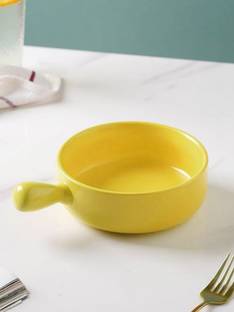 Nestasia Ceramic Serving Bowl Cerami Crest Bowl with Handle