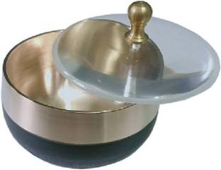 HUDA MFG. CO. Bronze Serving Bowl HMC BRONZE/KANSA AYURVEDA SERVING BOWL WITH LID 500 ML