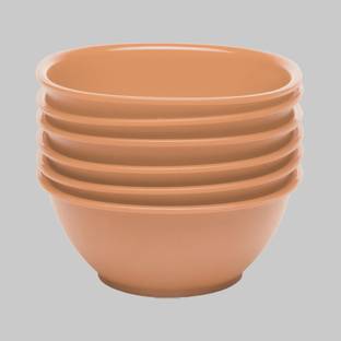 Gluman Polypropylene Serving Bowl Round Plastic Bowl Set, Microwave Safe and Vibrant Colors