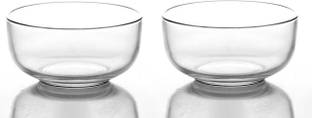 IndusBay Borosilicate Glass Mixing Bowl 2 Pcs 450 ML Small Mixing Serving Borosilicate Microwave safe Bowl