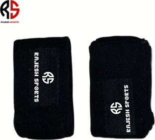 RAJESH SPORTS Stretchable Boxing Hand Bandages, 4.5 Meter Black Boxing Hand Wrap