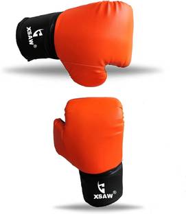 XSAW PU Leather Boxing Gloves for Kids, Available in AGE 4-10 & AGE-11-15 Year Child Boxing Hand Wrap