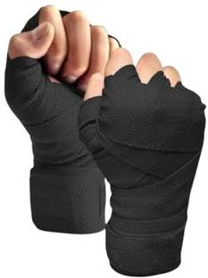 GymWar Professional Boxing Hand Wrap & Hand Bandage Black Boxing Hand Wrap