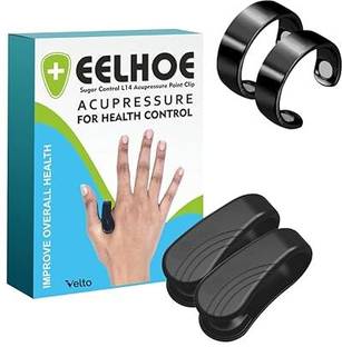 Shreeyogi 4pc Acupressure Therapy Dual Rings & Clips for Stress Relief Massager Bp Monitor Adapter