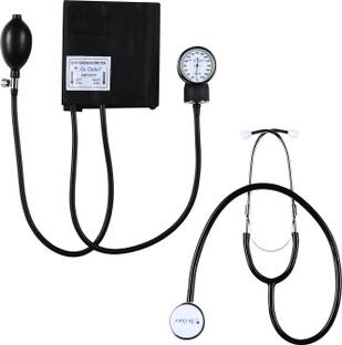 Dr. Odin Professional Aneroid Sphygmomanometer with D-RING & Stethoscope OD-50A OAS 102 Professional Aneroid Sphygmomanometer with D-Ring | Stethoscope| Black Bp Monitor