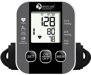 D MEDICARE DMBP05 Fully Automatic Digital BP Monitor |Accurate Reading with Voice Assistance Bp Monitor