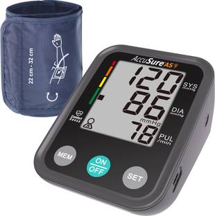 AccuSure AS9 Automatic + Advance Feature Blood Pressure Monitoring System for measuring BP AS9 Bp Monitor