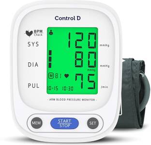 Control D Fully Automatic 3 Color Alert Blood Pressure Monitor Talking with Back Light HDBPM Bp Monitor
