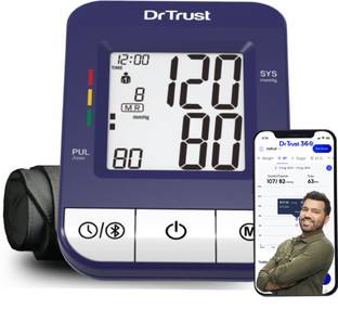 Dr Trust (USA) Icheck Bluetooth Connect Digital Automatic Blood Pressure Checking Machine Model 118 Bp Monitor