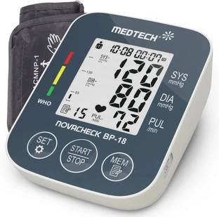 Medtech BP18 Portable Automatic Digital Blood Pressure Monitor Machine works with Type-C BP18 Bp Monitor