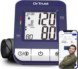Dr Trust (USA) Icheck Bluetooth Connect Digital Automatic Blood Pressure Checking Machine Model 118 Bp Monitor