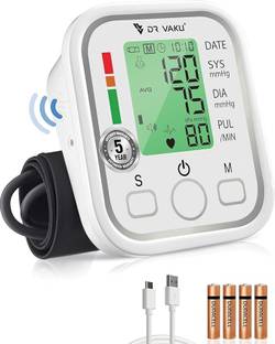 DR VAKU Digital Blood Pressure Machine Upper Arm Adjustable Cuff Kit with Most Accurate Measurement, Talking Function, Intelligence Technology Bp Monitor