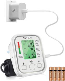 DR VAKU Fully Automatic Digital Blood Pressure Machine with Adjustable Arm Cuff, Talking Function & 20W Type-C Adapter BP Monitor Bp Monitor