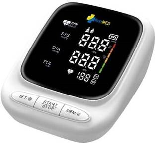 Firstmed FM 02 Upper Arm Automatic Digital Talking Blood Pressure Monitor, Heart Rate Machine & Pulse Checking meter for Accurate Home Monitoring with 1 Year Warranty, Batteries Included Automatic + Advance Feature Blood Pressure Monitoring System FM 02 Bp Monitor