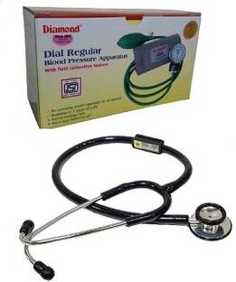 DIAMOND Dial Deluxe 270 Blood Pressure Apparatus With 3S Black Stethoscope Bp Monitor