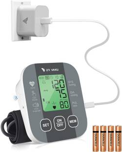 DR VAKU Fully Automatic Digital Blood Pressure Machine with Adjustable Arm Cuff, Talking Function & 20W Type-C Adapter BP Monitor Bp Monitor