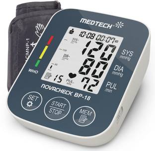 Medtech BP18 Portable Automatic Digital Blood Pressure Monitor Machine works with Type-C BP18 Bp Monitor