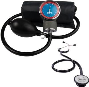 BPL Medical Technologies Aneroid Sphygmomanometer Manual Blood Pressure Monitor and Stethoscope ST01 Stethoscope Bp Monitor