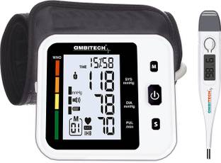 AMBITECH Digital Automatic Blood Pressure Monitor (Made in India) With USB Port and 2 Year Warranty Bp Monitor