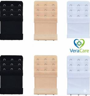 veracare 3piecs Bra Hook Extender 3Hook/3Hooks Eye Hook Extender