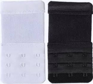 tick mark Premium Bra 3 Hook 3 Eye Extender Pack 2pec,1white,1Black Bra Extension Hook Extender