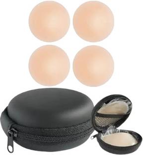 Peralent Premium Nipple Cover Reusable Stick on Skin Silicone Peel and Stick Bra Petals