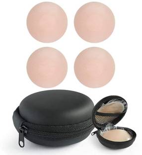LIJIE 2 Pair Women's Reusable Silicone Covers With Case Silicone Peel and Stick Bra Petals