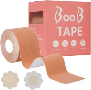 Professor Boob Tape Nipple Tap for Women Push Up & Lifting Body Tape Chest Support Tape Cotton, Spandex Push Up Bra Petals