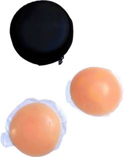 Greatbrain Solitude Reusable Nipple Covers with Case, Comfortable & Natural Invisible Silicone Peel and Stick Bra Petals
