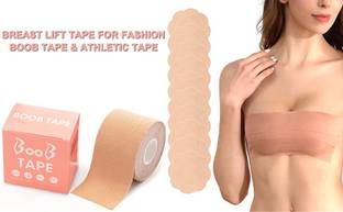 My Machine BooB tape For Breast Lifting Boob Tape for Strapless Dress for women Nipple Tape Cotton Peel and Stick Bra Petals