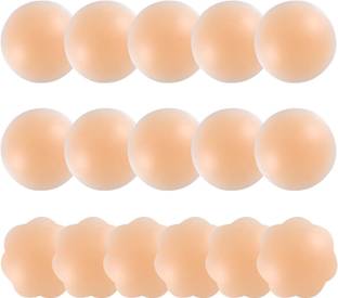 LIJIE 8 Pairs for Women's Reusable Adhesive Silicon Pad Silicone Peel and Stick Bra Petals