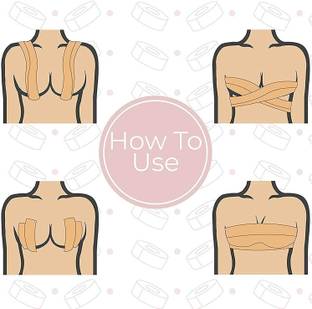 My Machine Breast Lift Tape Strapless Pushup Boob Tape Sweat-Proof Lingerie Fashion Tape Nursing Breast Pad