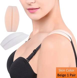FlyTouch Silicone Shoulder Buckle Mini Transparent Bra Strap Holder Anti-slip Invisible Silicone Bra Strap Cushion