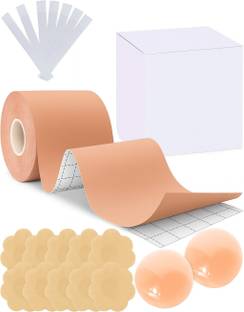 HSR Multipurpose Body Tape for Women, Push Up & Lifting, Double Sided Tape Included Nylon Bra Strap Cushion
