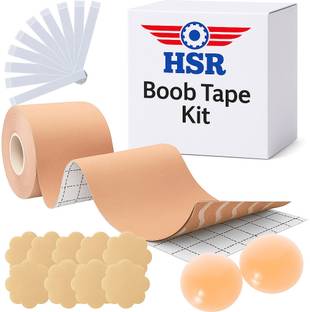 HSR Multipurpose Body Tape for Women, Push Up & Lifting, Double Sided Tape Included Nylon Bra Strap Cushion