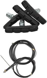 IRONCLUTCH Bicycle Brake Shoe + Bicycle Brake Wire Combo set Brake Shoe