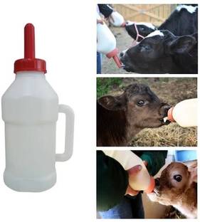 Bethlehemfarm 2L Calf Nursing Bottle Feeding thicken Leakproof Nipple with Handle for Farm Breastfeeding Pillow