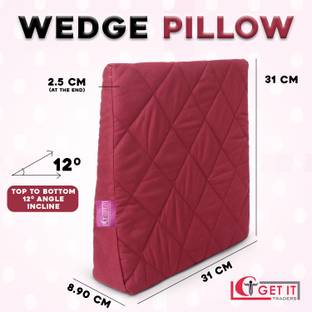 Get IT Mutli Purpose Wedge Pillow, Removable cover with Zip Breastfeeding Pillow