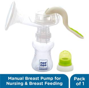 MeeMee Manual Breast Pump for Nursing & Breastfeeding |Soft & Gentle  - Manual