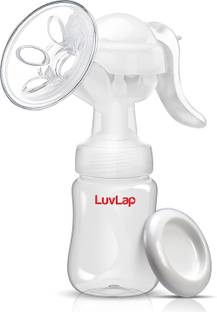 LuvLap Manual Breast Pump, 3 Level Suction Adjustment, 2pcs pads free  - Manual
