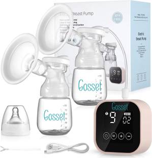 Cosset Double Electric Breast Pump With 4 Phases and 9 Level, 2200 mAh Battery  - Electric