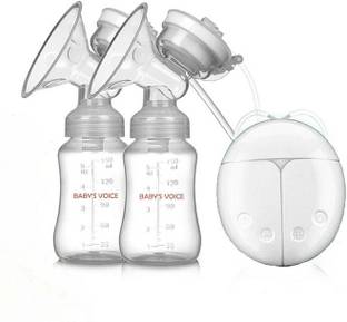 Baby's voice Double Breast Pumps, Safe Milk Storage Dual with USB and Lid for Breastfeeding  - Electric