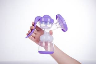 AACHARYA Single Breast Pump, Personalised Experience, Flexible Silicone Cushion, Bottle  - Manual