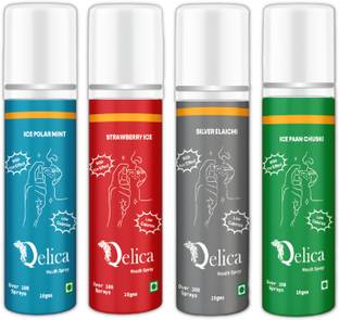 Qelica Instant Mouth and Breath Freshner Ice Effect Coolest Long Lasting Spray