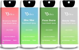 Qelica Green Instant Mouth Freshener Kissing Mouth Spray for Couples, Long-Lasting 150+ Spray