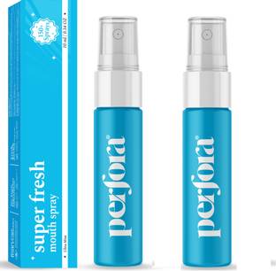 Perfora Super Fresh Mouth Spray Combo-10 ml x 2,Instant Fresh Breath, Alcohol & SLS-Free Spray