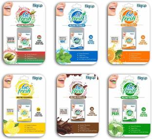 Filgap Mouth Freshener Strips for Fresh Breath 6 Flavores Sugar Free|Instant Freshness Strip