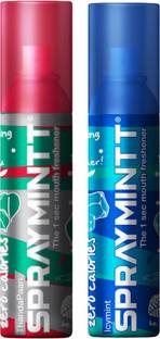 Spraymintt 1 second Instant Mouth Freshener - Icymint + Thandapaan Combo| Spray
